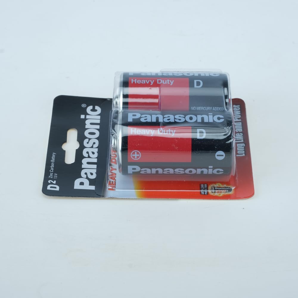 Panasonic Batteries D Heavy Duty pack of 2