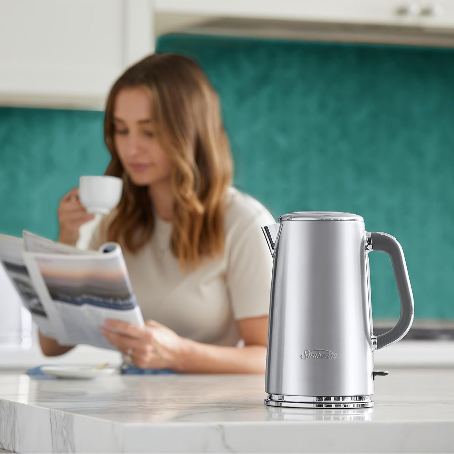 Sunbeam Arise Electric Brushed Stainless Steel  Kettle 1.7L KEM5007SS