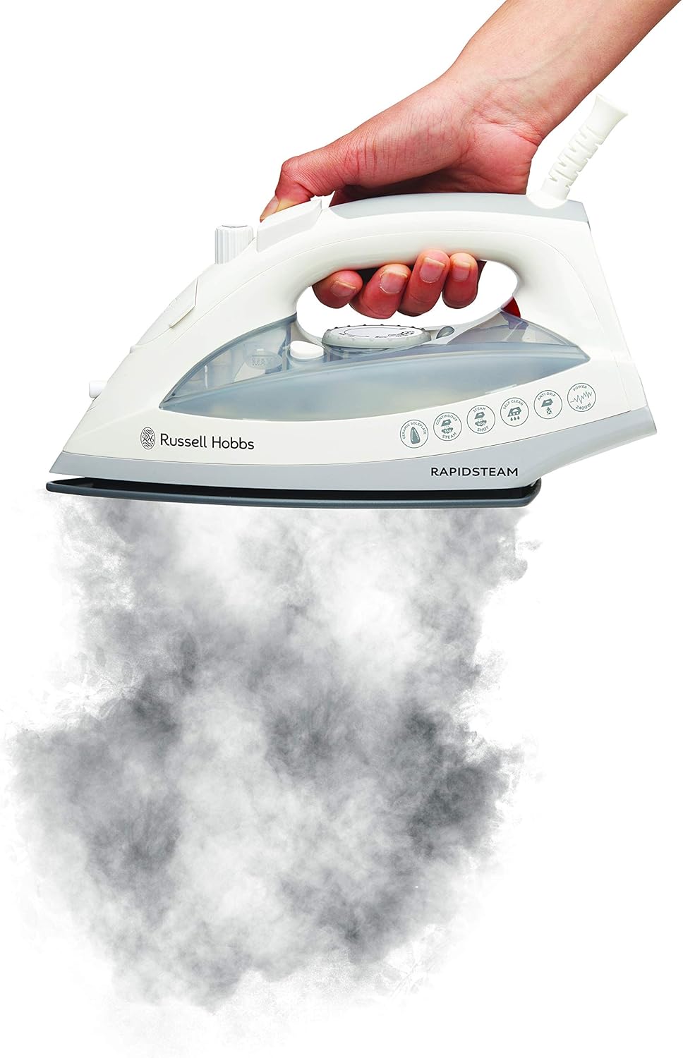 Russell Hobbs  White Suitable For All Fabrics Rapid Steam Iron RHC902