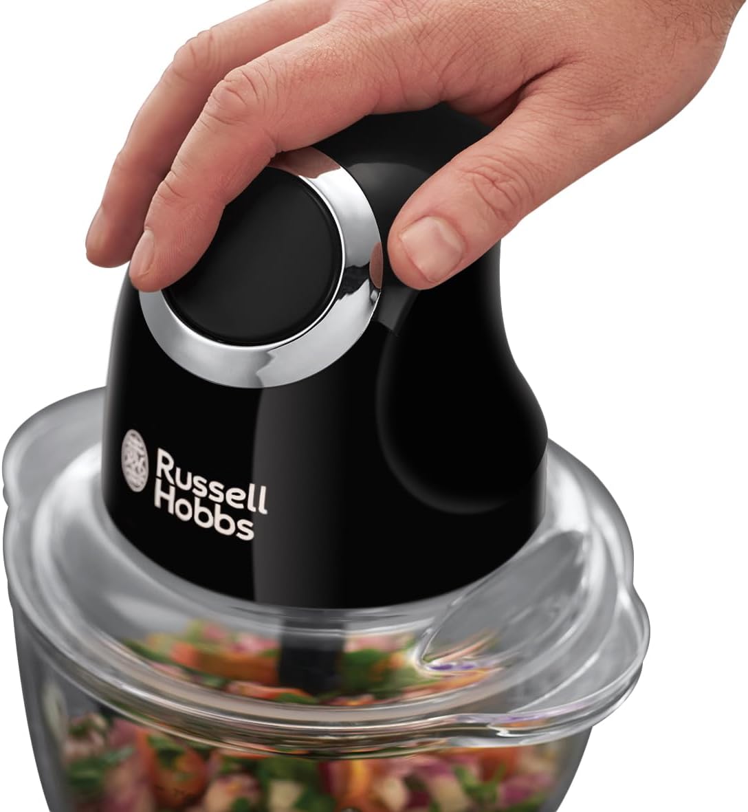 Russell Hobbs Matte Black RHMFP5BLK Mini Chopper Stainless Steel 1L