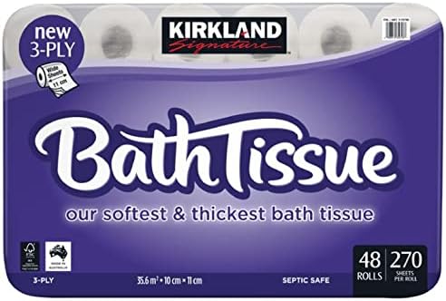 Kirkland Signature 3 Ply Bath Tissue 48 x 270 Sheets