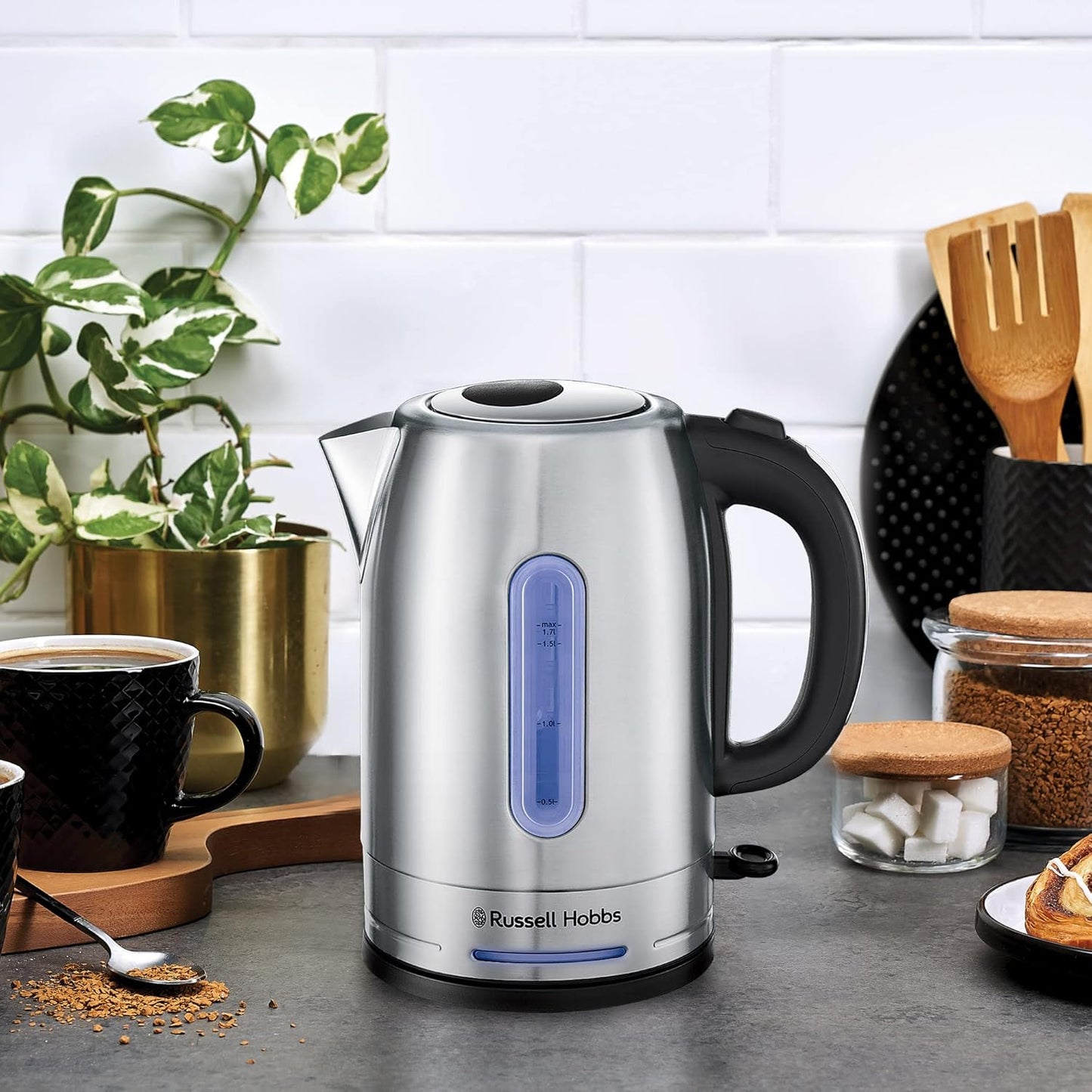 Russell Hobbs Stainless Steel Electric Quiet Kettle RHK26330 1.7L