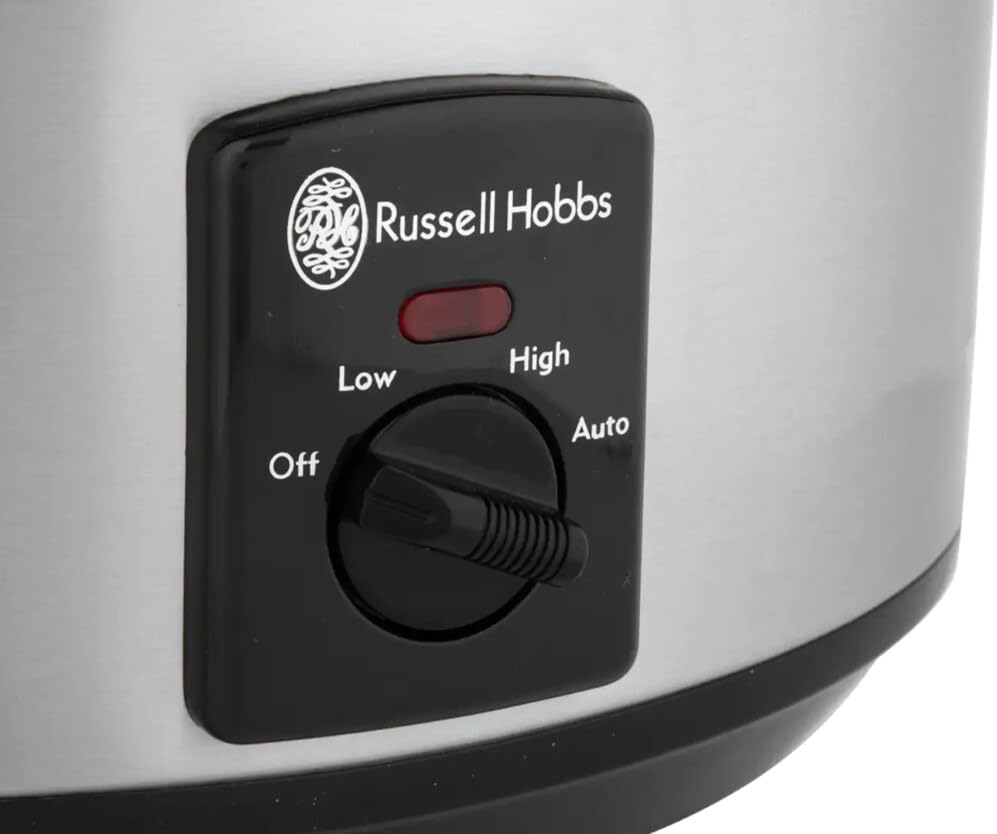 Russell Hobbs  Slow Cooker Silver 3.5L 3 Heat Settings