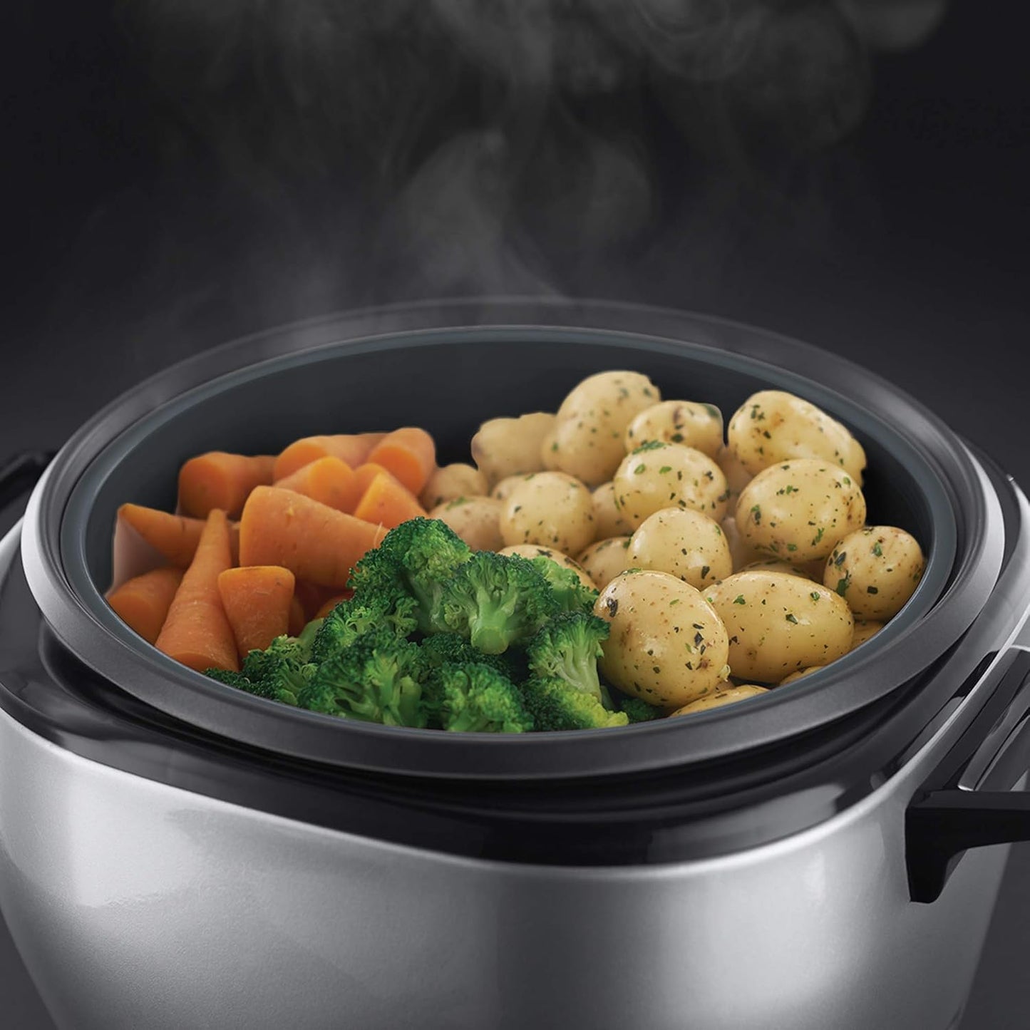 Russell Hobbs Cup Capacity Matte Black Turbo Rice Cooker RHRC20BLK 10