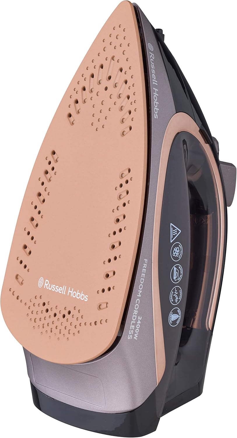 Russell Hobbs 2400W Black Freedom Cordless Steam Iron