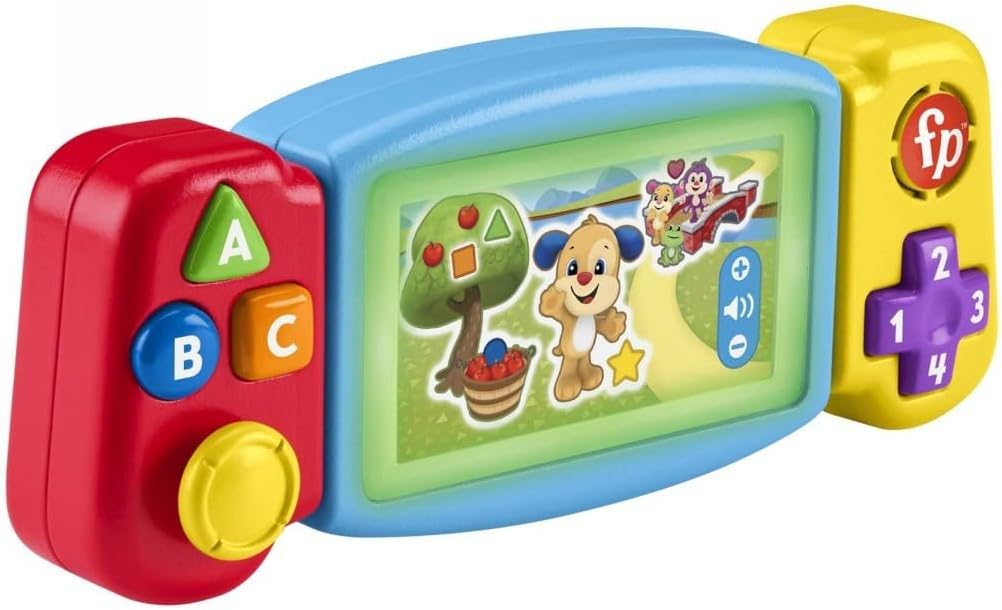 Fisher-Price Laugh & Learn Puppy’s Activity Cube – Baby Learning Toy with Lights, Music, and Motor Activities