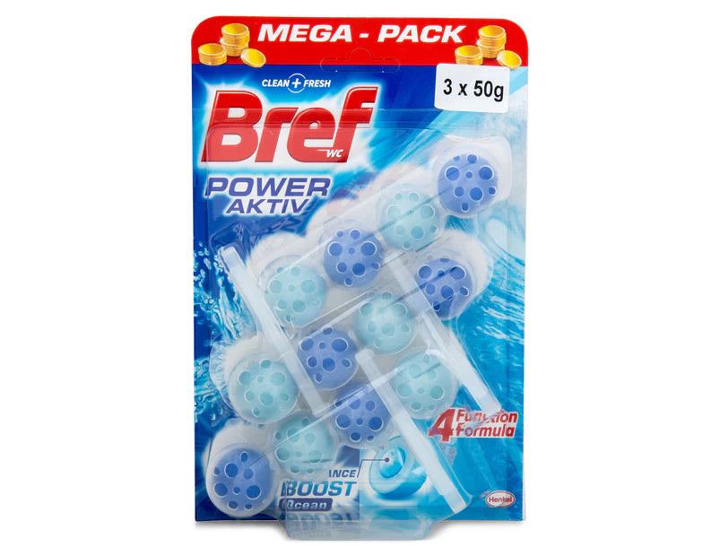 Bref In Bowl Toilet Block Ocean 2 x 50g 3pk