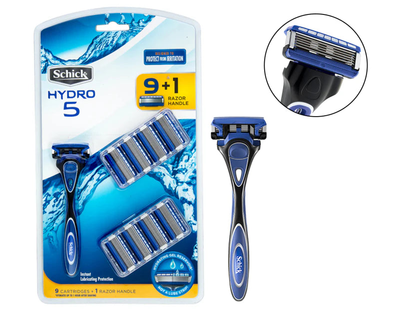 Schick Hydro Razor + Cartridges 9pk