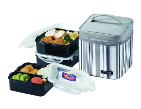 Lock & Lock 4-Piece Lunch Box - Grey