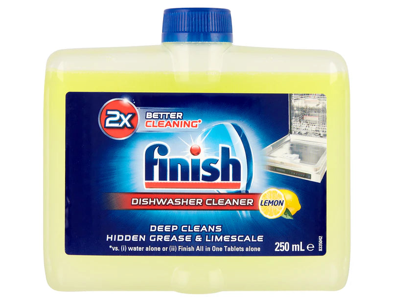 Finish Dishwasher Cleaner Lemon Twin Pack  250mL