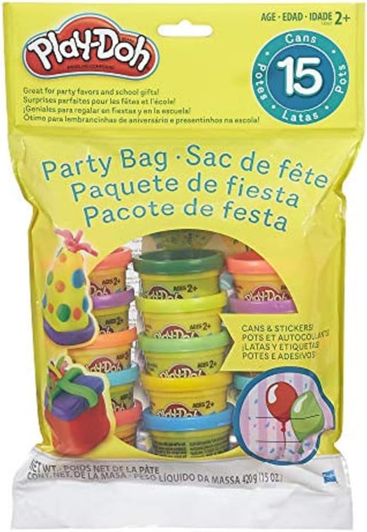 Play-Doh Party Bag: 15 Tubs & Gift Tags - Sensory Craft for Kids 2+