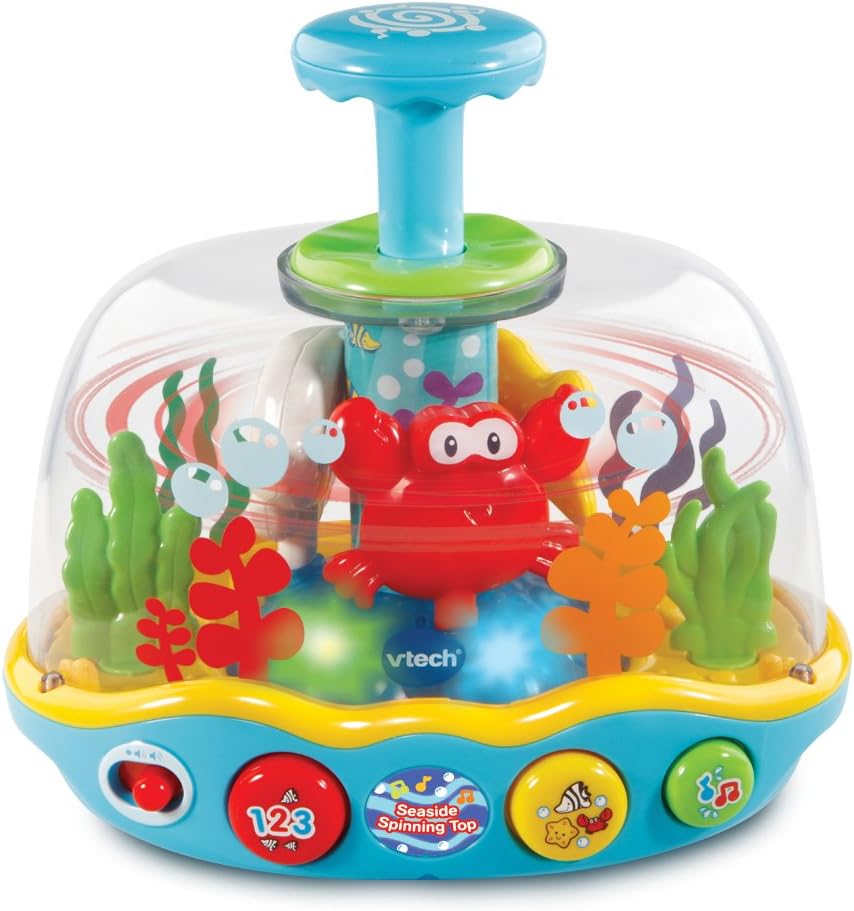 VTech Seaside Spinning Top Toy, Blue Model 508903