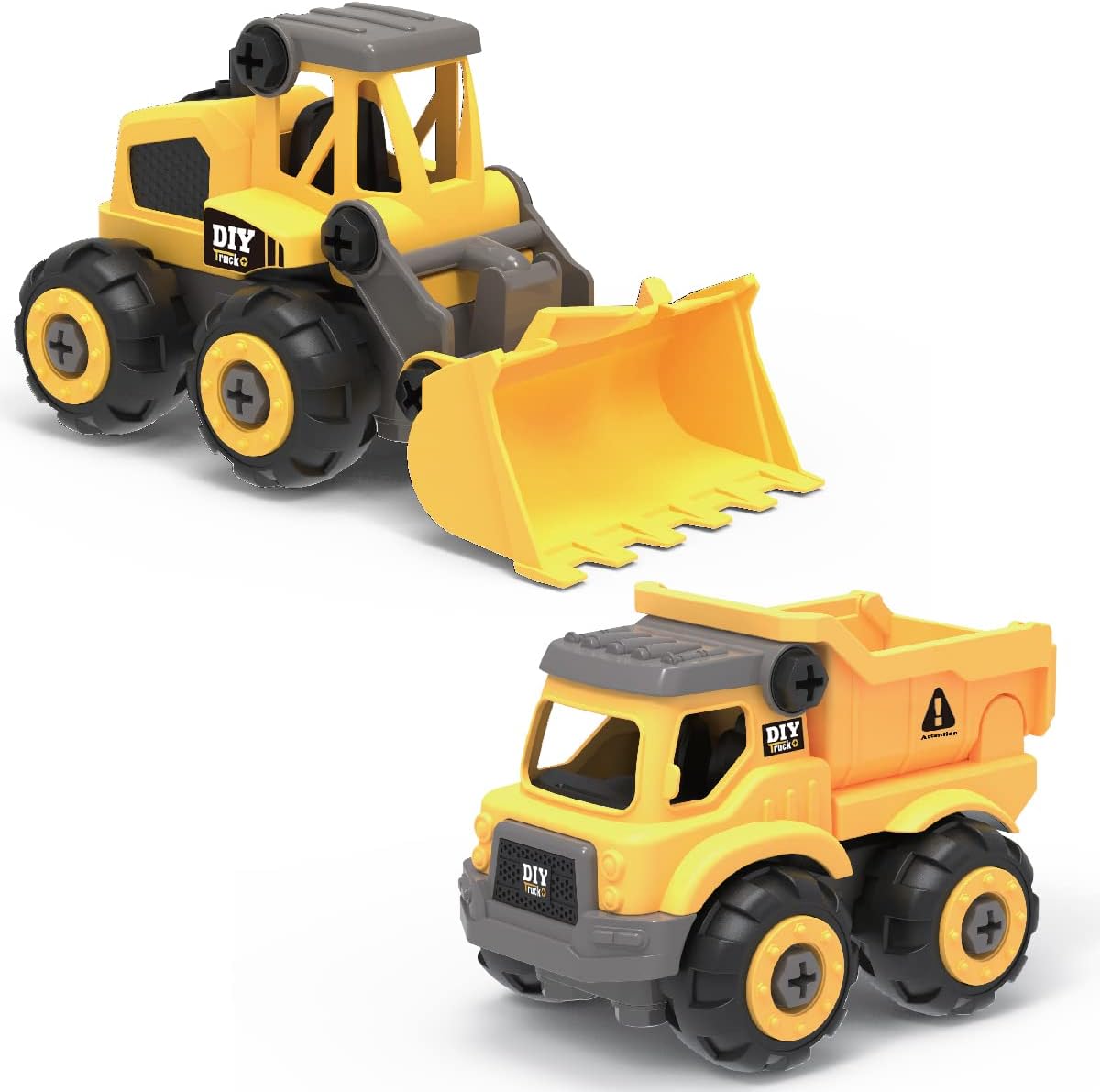 2-in-1 STEM Construction Set - Buildable Vehicles for Kids 3+