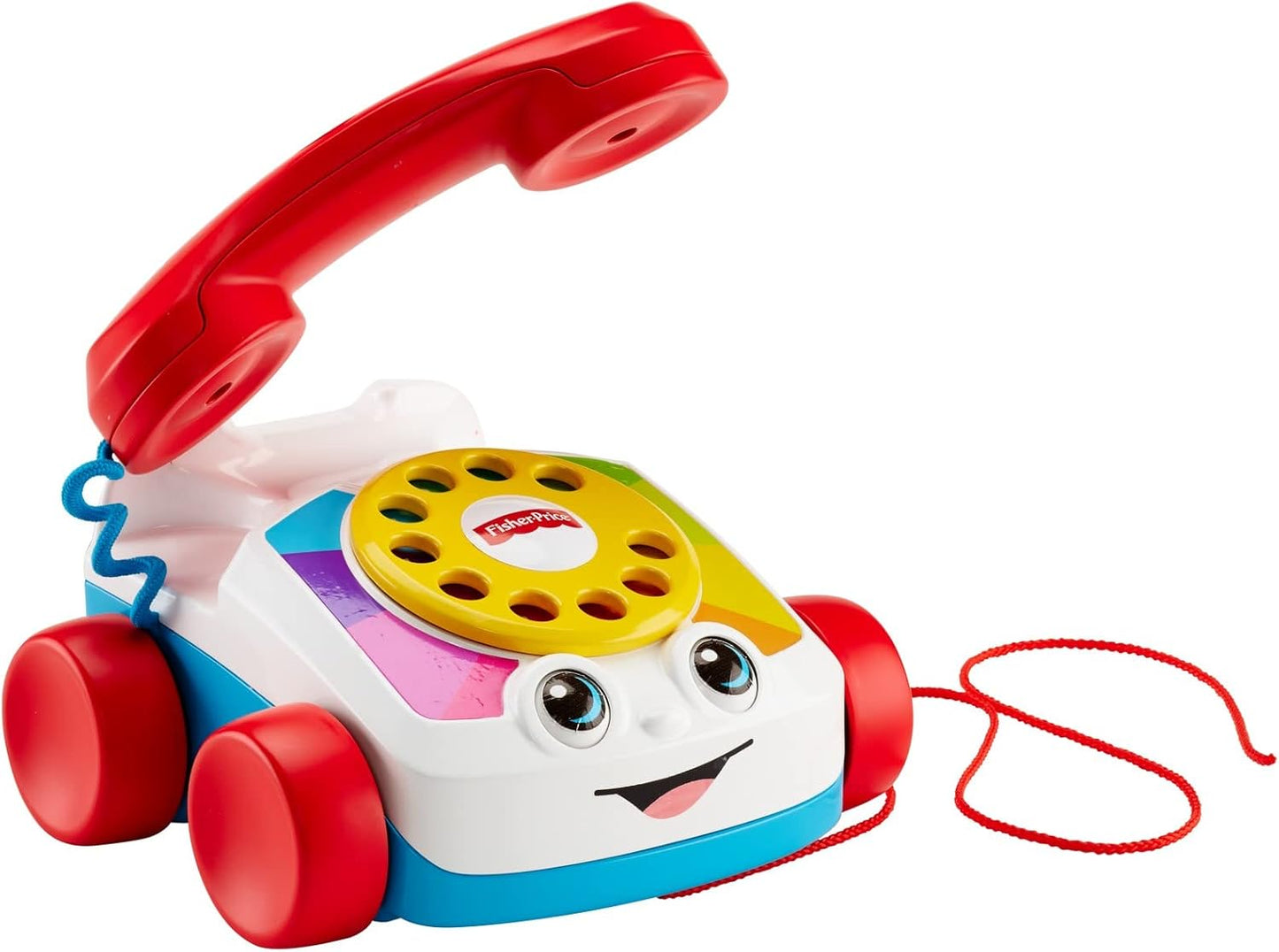 Fisher-Price Chatter Telephone Pull Toy with Rotary Dial and Wheels