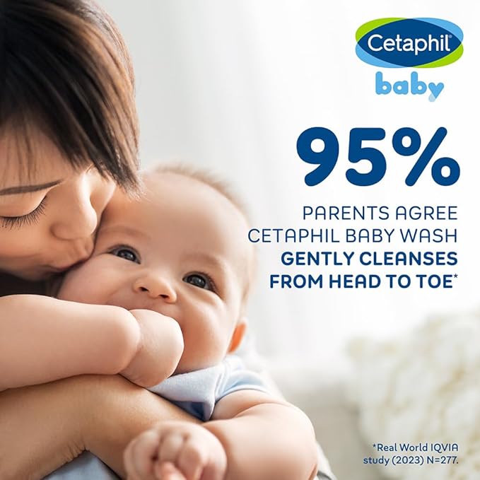 CETAPHIL Baby Gentle Wash and Shampoo 400ml, Suitable for Newborns & Infants