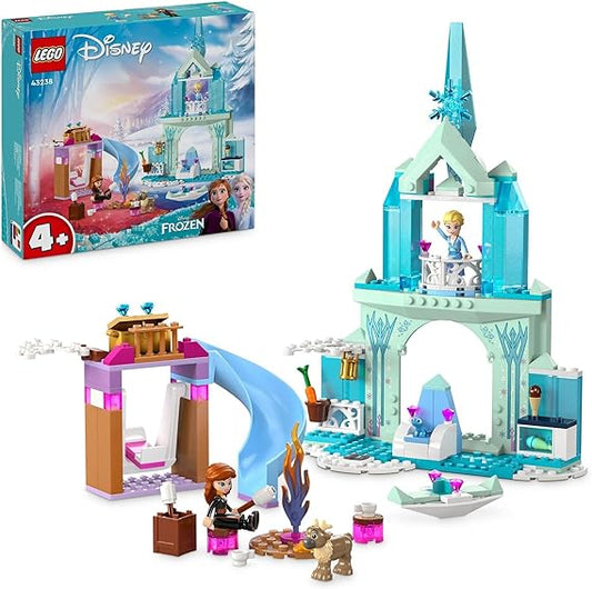 LEGO® Disney Princess Elsa's Frozen Castle 43238 Buildable Set with Elsa and Anna for Kids 4+