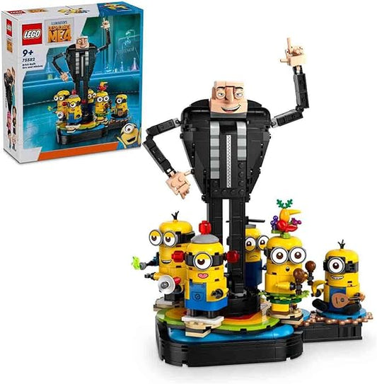 LEGO® Despicable Me Gru and Minions 75582 Buildable Dancing Figures Playset for Kids Perfect for Play and Display