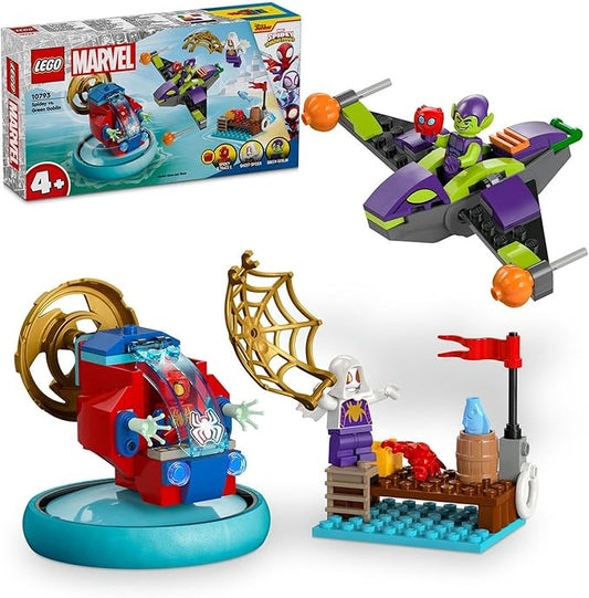 LEGO® Spidey vs. Green Goblin 10793 Superhero Set with Minifigures and Vehicles for Kids 4+