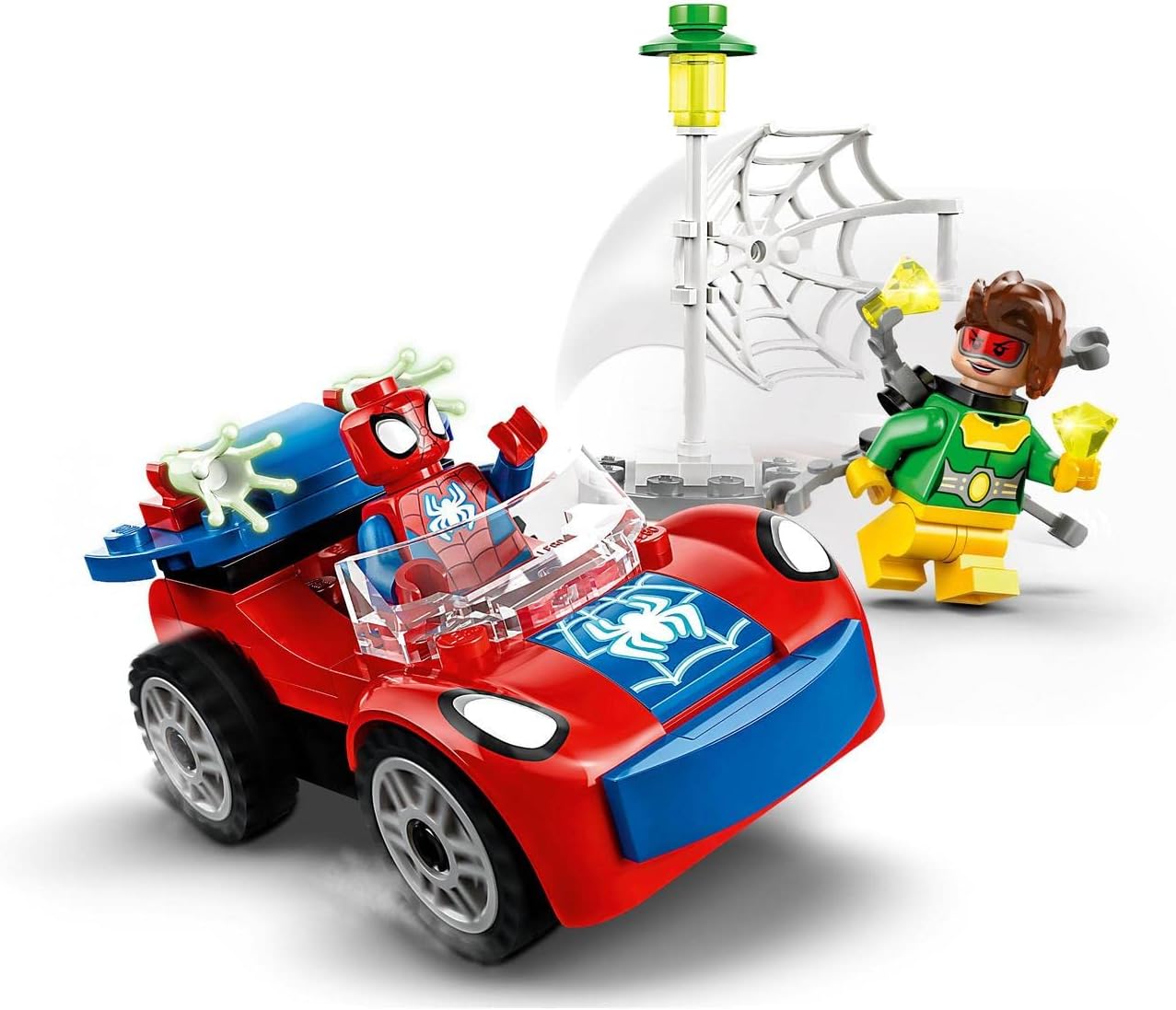 LEGO® Marvel Spider-Man's Car and Doc Ock Set (10789) with 2 Minifigures and Glow-in-the-Dark Elements, for Kids 4+