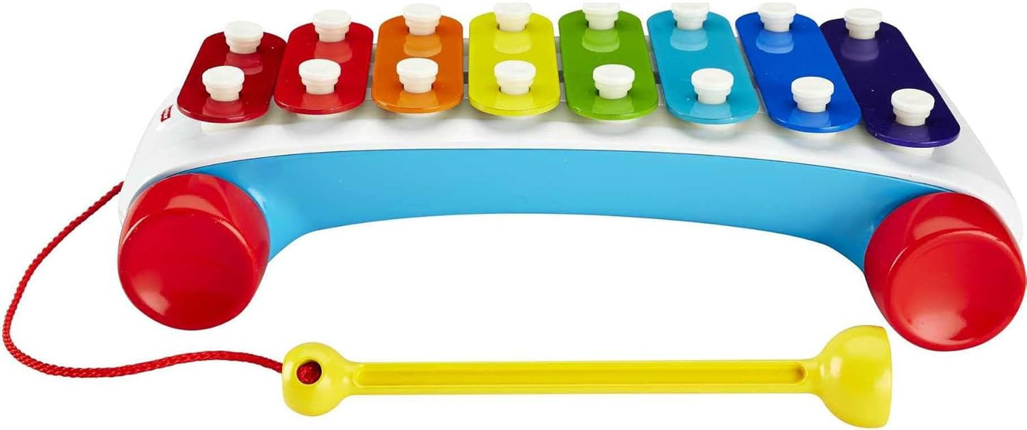 Fisher-Price Classic Xylophone Pull Toy with Mallet and Wheels