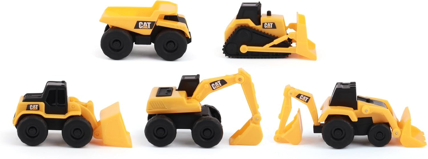 Cat 82150 Little Machines 5-Pack Vehicle, Yellow