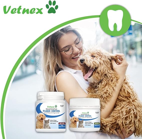 Vetnex Plaque Control Powder for Dogs & Cats 100g
