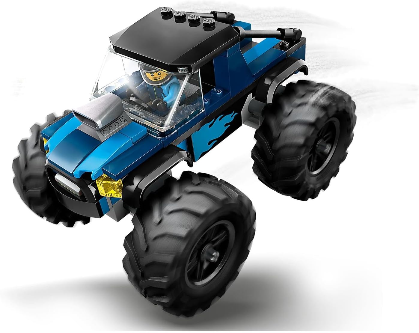 LEGO® City 60402 Blue Monster Truck Off-Road Playset with Driver Minifigure, Imaginative Toy for Kids 5+