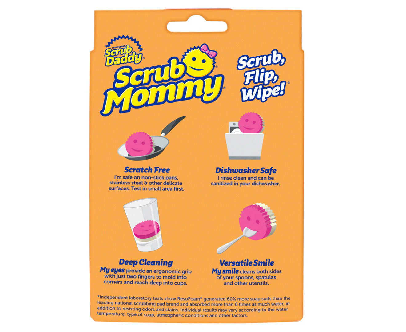 Scrub Mommy Dual-Sided Scrubber Sponge  - 3 x  Pink