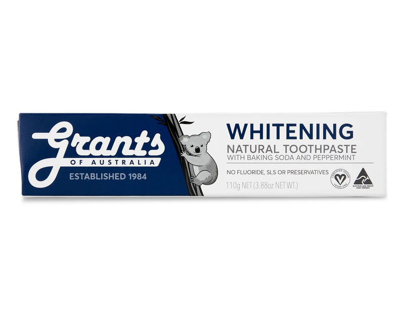 Grants Whitening Natural Toothpaste Peppermint 3 x 110g