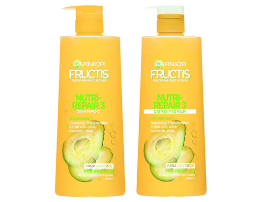 Garnier Fructis Nutri-Repair Shampoo & Conditioner 850mL