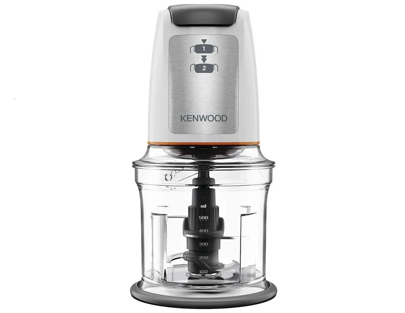 Kenwood 500mL EasyChop Mini Chopper - White/Clear/Silver CHP61.100WH