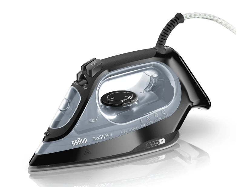 Braun TexStyle 3 Steam Iron 270mL  - Black SI3055