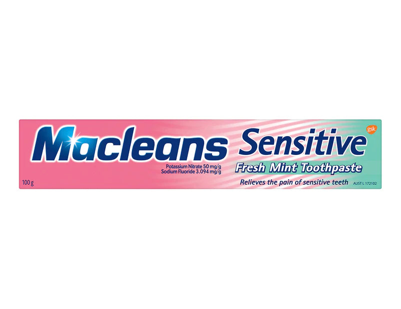 Macleans Sensitive Toothpaste Fresh Mint 3 x 100g