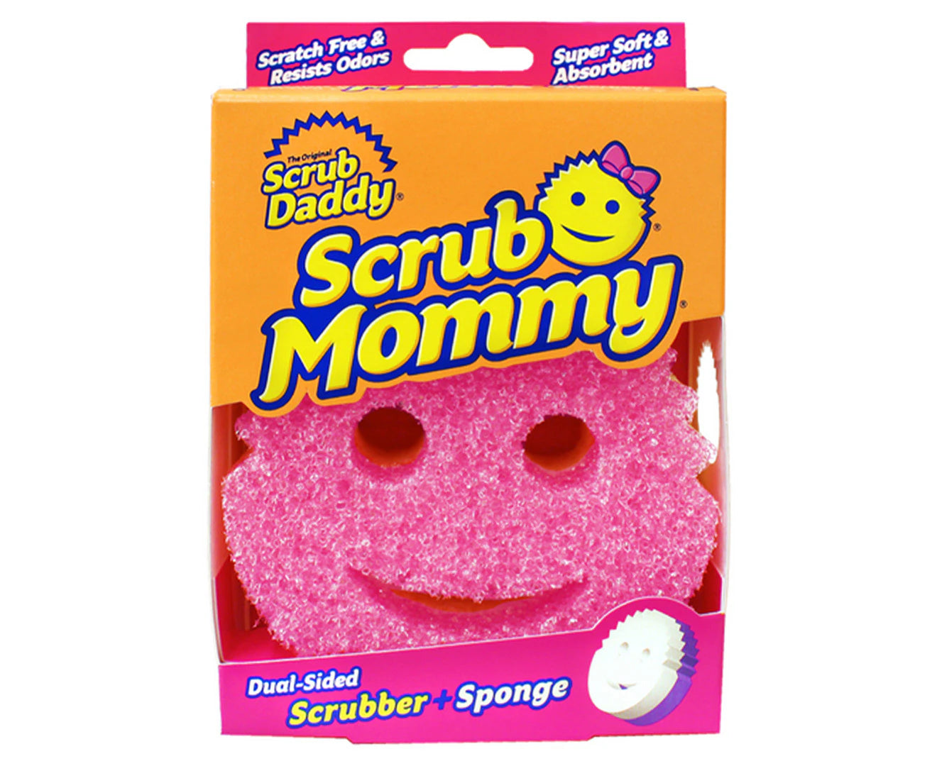 Scrub Mommy Dual-Sided Scrubber Sponge  - 3 x  Pink