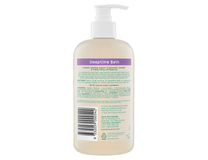 GAIA Natural Baby Bath Wash 500mL