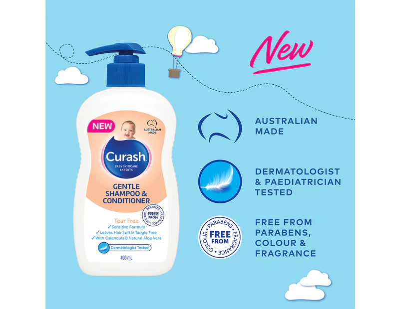 Curash Gentle Shampoo & Conditioner 1 x 400mL