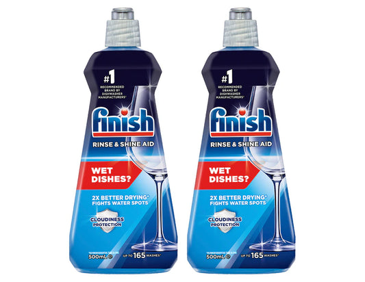 Finish Rinse & Shine Aid 2 x 500mL