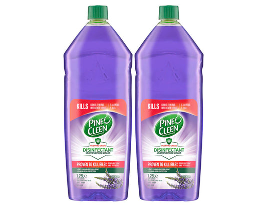 Pine O Cleen Antibacterial Disinfectant Liquid Lavender 2 x 1.25L