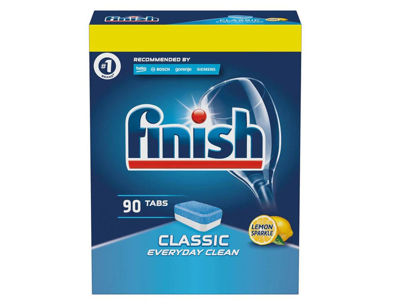 Finish Classic Everyday Clean Dishwasher Tabs Lemon Sparkle 4 x 90pk