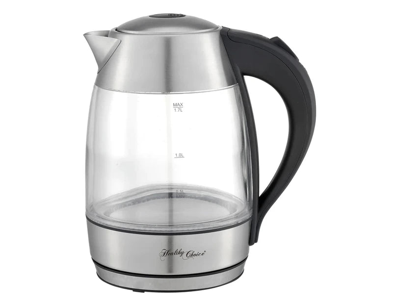 Healthy Choice 1.7L Cordless   Kettle Glass