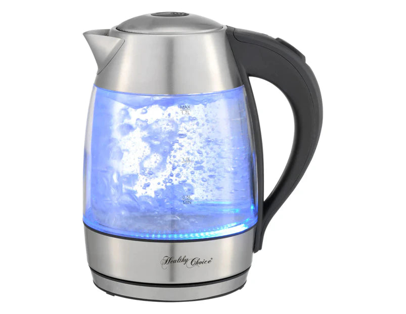 Healthy Choice 1.7L Cordless   Kettle Glass