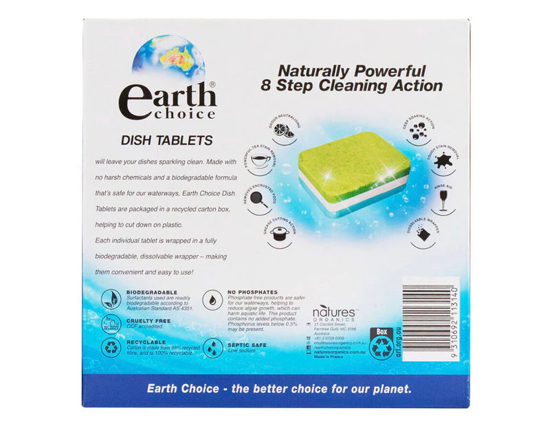 Earth Choice All In One Dishwasher Tablets Lemon 672g 2 x 42pk