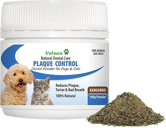 Vetnex Plaque Control Powder for Dogs & Cats 100g