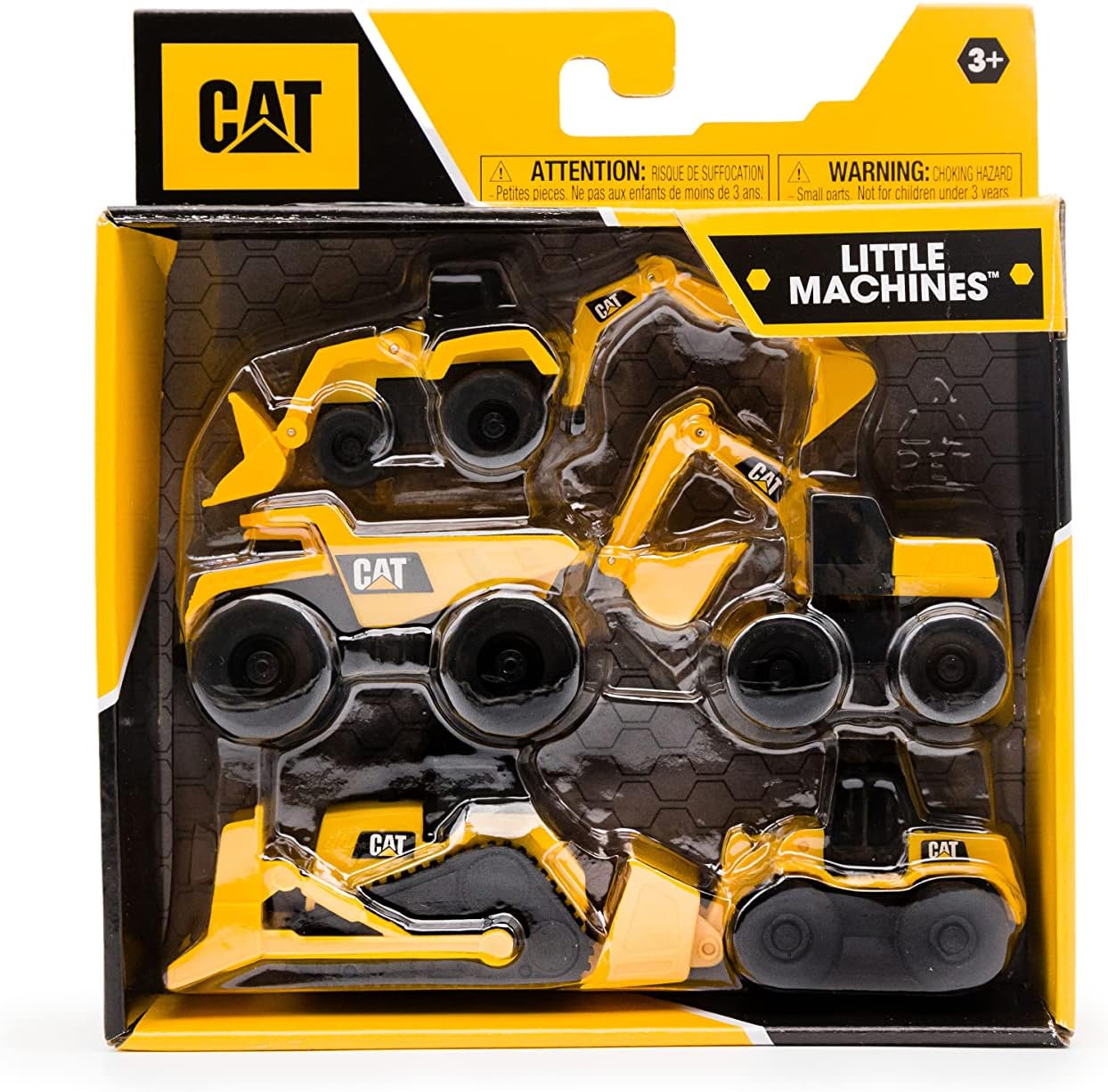 Cat 82150 Little Machines 5-Pack Vehicle, Yellow