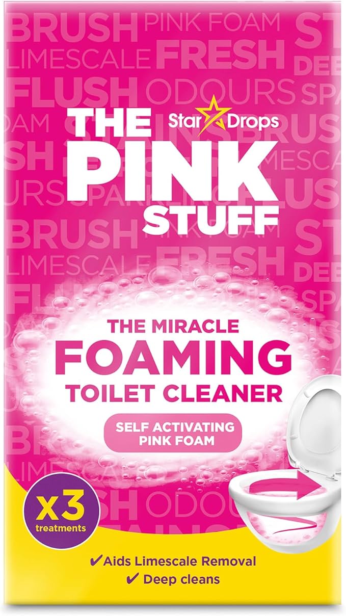 The Pink Stuff The Miracle Foaming Toilet Cleaner 3-Pack Bottles