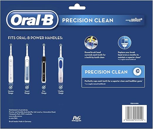 Oral-B Precision Clean Electric Toothbrush Refills 10 Pack Bulk