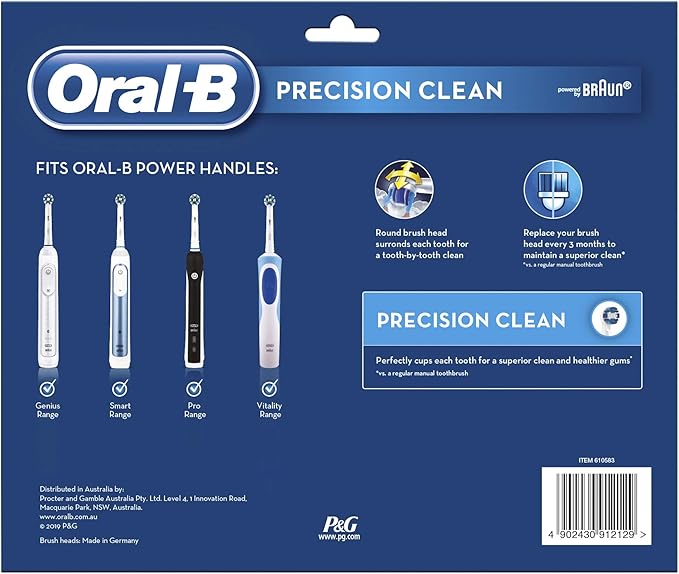 Oral-B Precision Clean Refill Brush Heads Bulk 10 Count Pack
