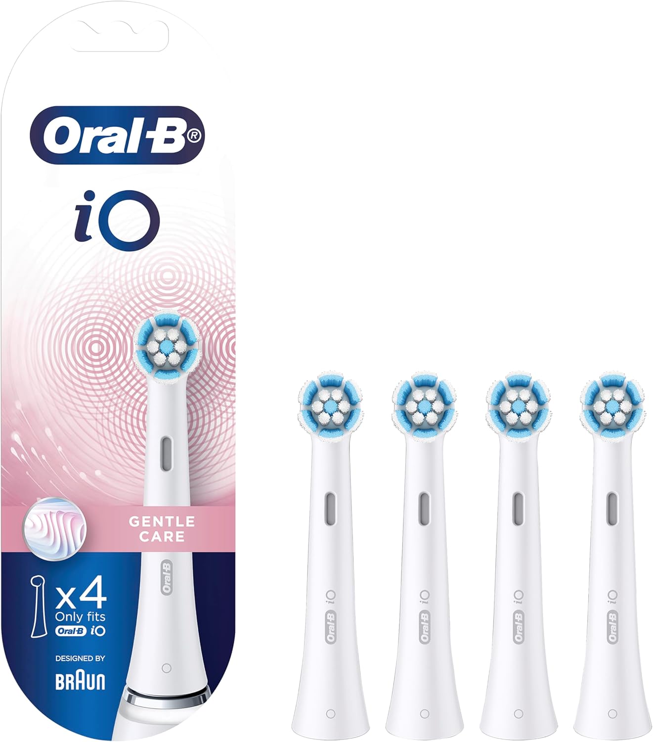 Oral-B iO Clean & Gum Protect Replacement Heads White 4-Pack