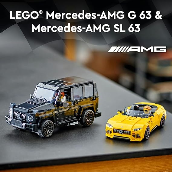 LEGO® Speed Champions Mercedes AMG G 63 & SL 63 76924 Car Set with 2 Minifigures for Kids 10+