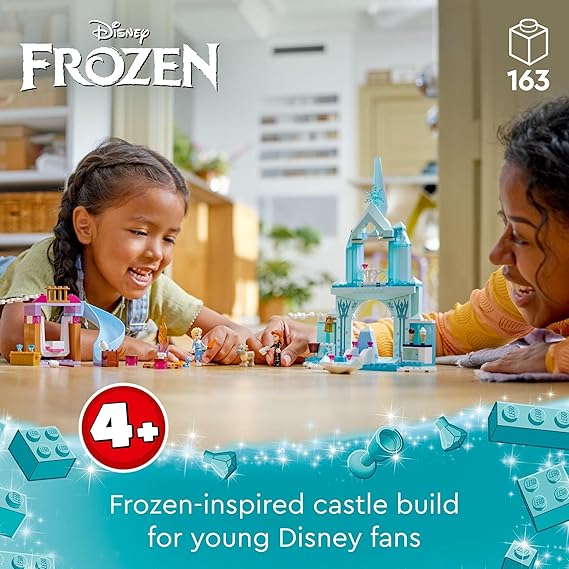 LEGO® Disney Princess Elsa's Frozen Castle 43238 Buildable Set with Elsa and Anna for Kids 4+